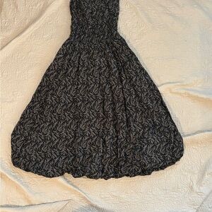 Madewell Black Floral Maxi Dress